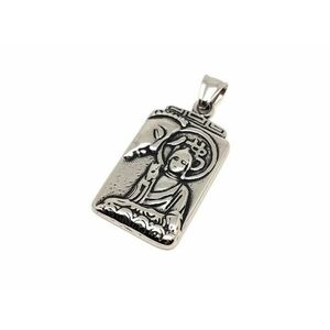 Medál acél Buddha 2, 5x3, 5cm kép