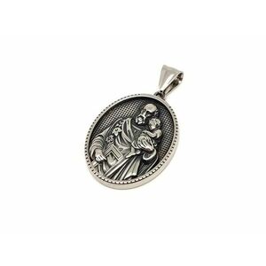 Medál acél Jézus József 2, 5x3cm kép