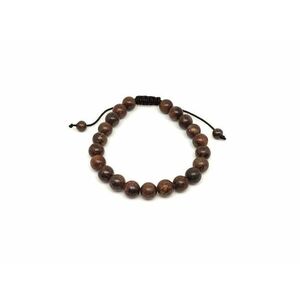 Bronzit csúszócsomós golyó karkötő 8–9 mm kép