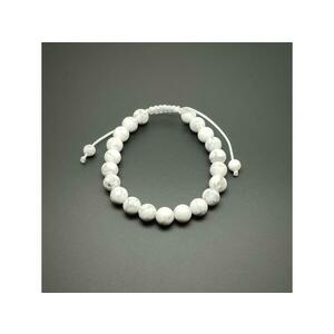 Howlit csúszócsomós golyó karkötő 8-9mm kép