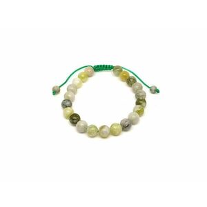 Jáde csúszócsomós golyó karkötő 8–9 mm kép