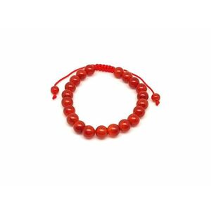 Karneol csúszócsomós golyó karkötő 8–9 mm kép