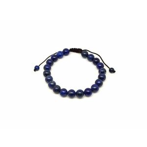 Lapis (színezett) csúszócsomós golyó karkötő 8–9 mm kép