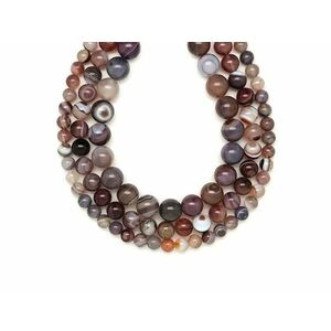 Achát botswana golyó AB 10mm – ékszerkészítő alapanyag (füzér) kép