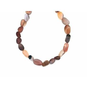 Achát botswana matt pebble 6-10mm – ékszerkészítő alapanyag (füzér) kép