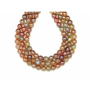 Szürke fazettált achát ásvány karkötő kép