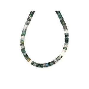 Achát moha korong 4-5x2-3mm – ékszerkészítő alapanyag (füzér) kép