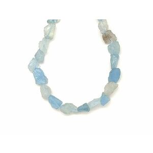 Akvamarin nyers darabok 10-12mm – ékszerkészítő alapanyag (füzér) kép