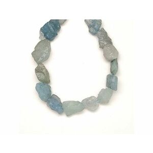 Akvamarin nyers darabok 12-15mm – ékszerkészítő alapanyag (füzér) kép