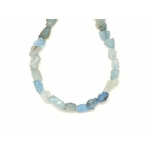 Akvamarin nyers darabok 6-9mm – ékszerkészítő alapanyag (füzér) kép