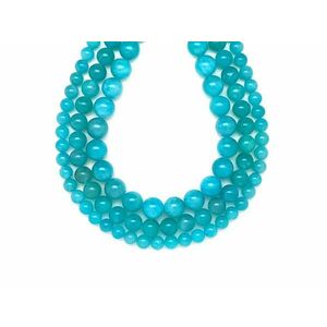 Amazonit golyó A 8-9mm – ékszerkészítő alapanyag (füzér) kép