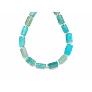 Amazonit hengerszerű 6-8x10-12mm – ékszerkészítő alapanyag (füzér) kép