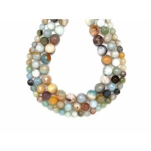 Amazonit kínai fazettált golyó 8-9mm – ékszerkészítő alapanyag (füzér) kép