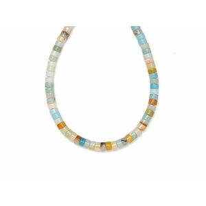 Amazonit korong 4-5x2-3mm – ékszerkészítő alapanyag (füzér) kép