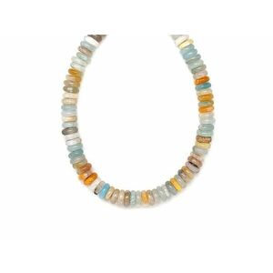 Amazonit korong 6, 5x2mm – ékszerkészítő alapanyag (füzér) kép