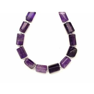 Ametiszt hengerszerű 7-9x12-14mm – ékszerkészítő alapanyag (füzér) kép