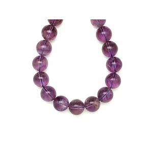 Ametiszt kongó golyó 14-14, 5mm – ékszerkészítő alapanyag (füzér) kép