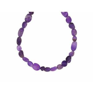 Ametiszt matt pebble 6-10mm – ékszerkészítő alapanyag (füzér) kép