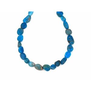 Apatit matt pebble 6-10mm – ékszerkészítő alapanyag (füzér) kép