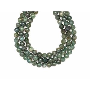 Apatit zöld golyó 8-9mm – ékszerkészítő alapanyag (füzér) kép