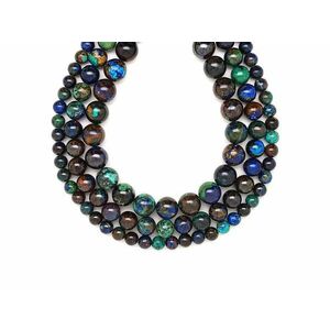 Azurit Malachit golyó 8-9mm – ékszerkészítő alapanyag (füzér) kép