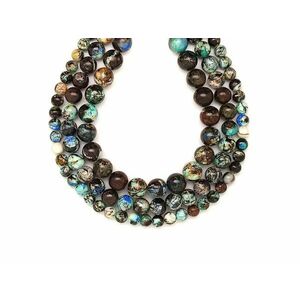 Barit natúr golyó 8-9mm – ékszerkészítő alapanyag (füzér) kép