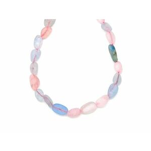 Berill matt pebble 6-10mm – ékszerkészítő alapanyag (füzér) kép