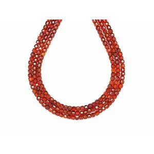 Cirkon fazettált barna kocka 3x3mm – ékszerkészítő alapanyag (füzér) kép