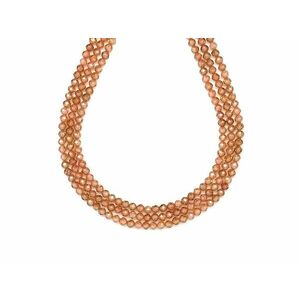 Cirkon fazettált közép sötét púder golyó 3mm – ékszerkészítő alapanyag (füzér) kép