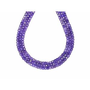 Cirkon fazettált lila kocka 3x3mm – ékszerkészítő alapanyag (füzér) kép