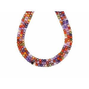 Cirkon fazettált mix kocka 3x3mm – ékszerkészítő alapanyag (füzér) kép