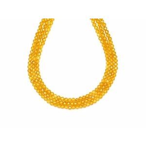 Cirkon fazettált sárga golyó 3mm – ékszerkészítő alapanyag (füzér) kép