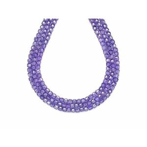 Cirkon fazettált világos lila kocka 3x3mm – ékszerkészítő alapanyag (füzér) kép