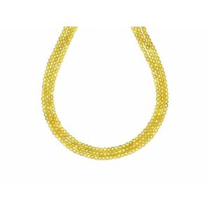 Cirkon fazettált zöldes sárga golyó 2mm – ékszerkészítő alapanyag (füzér) kép