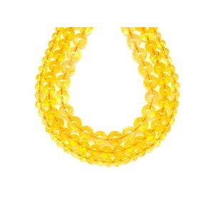 Citrin golyó 10mm – ékszerkészítő alapanyag (füzér) kép