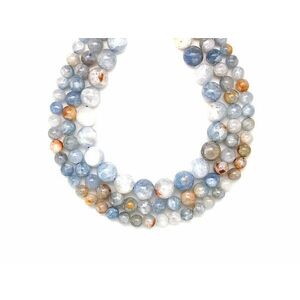 Cölesztin golyó 7-8mm – ékszerkészítő alapanyag (füzér) kép