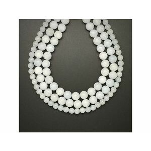 Cölesztin golyó AB 8-9mm – ékszerkészítő alapanyag (füzér) kép