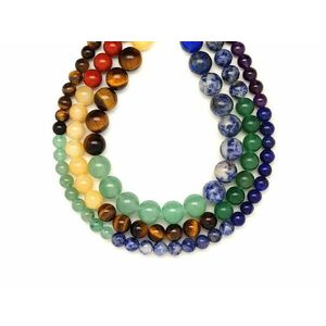 Csakra golyó 10-11mm – ékszerkészítő alapanyag (füzér) kép