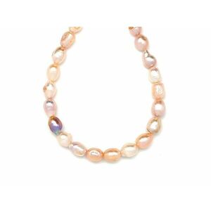 Édesvizi gyöngy rizs púder 6-7x8-9mm – ékszerkészítő alapanyag (füzér) kép