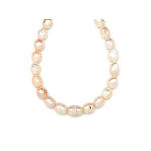 Édesvizi gyöngy rizs púder 9-10x11-12mm – ékszerkészítő alapanyag (füzér) kép