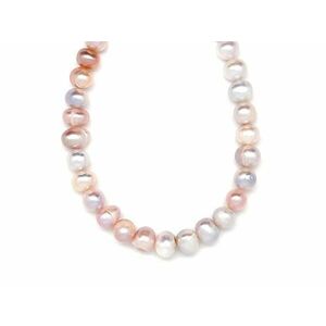 Édesvizi teny. gyöngy szürke golyó 6., 5-8, 5mm – ékszerkészítő alapanyag (füzér) kép