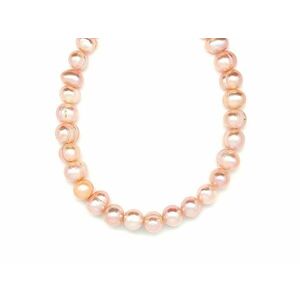 Édesvizi tenyésztett gyöngy barack golyó 6, 5-9mm – ékszerkészítő alapanyag (füzér) kép