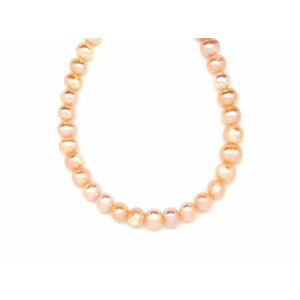 Édesvizi tenyésztett gyöngy barack golyó 6-7mm – ékszerkészítő alapanyag (füzér) kép