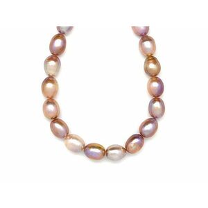 Édesvizi tenyésztett gyöngy barna rizs 7, 5-12mm – ékszerkészítő alapanyag (füzér) kép