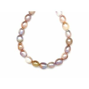 Édesvizi tenyésztett gyöngy sárga púder 7-8x9-10mm – ékszerkészítő alapanyag (füzér) kép