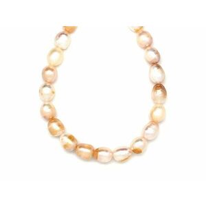 Édesvizi tenyésztett gyöngy sárga rizs 7, 5-12mm – ékszerkészítő alapanyag (füzér) kép