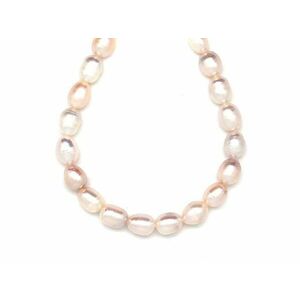 Édesvizi tenyésztett gyöngy szürke rizs 7, 5-10mm – ékszerkészítő alapanyag (füzér) kép