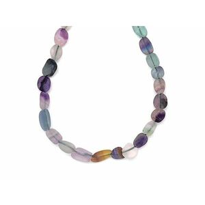 Fluorit matt pebble 6-10mm – ékszerkészítő alapanyag (füzér) kép