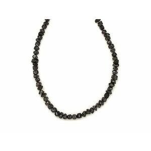 Gyémánt fekete nyers lánc 2-4mm – ékszerkészítő alapanyag (füzér) kép