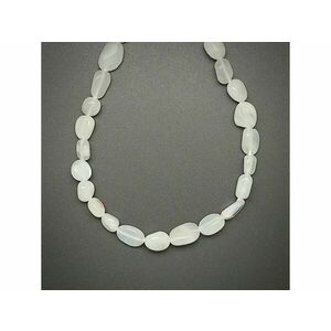 Holdkő fehér pebble 6-10mm – ékszerkészítő alapanyag (füzér) kép